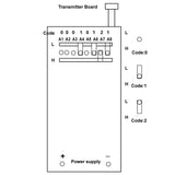 Commutateur de Télécommande Sans Fil à Trois Modes 1 Canal CA Avec Antenne d'Extension Externe (Modèle 0020636)